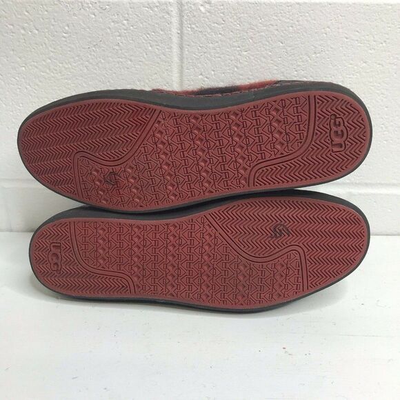 Ugg Australia Mens Alin Chukka Ankle Boot Sneakers Leather Plaid Black Red main image 10